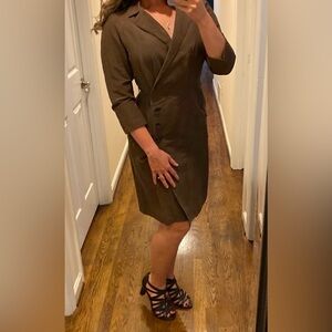 Carlisle Size 4 Small Brown Wrap Style Dress Nursing Friendly Work Interview